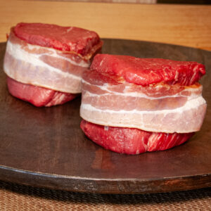 Ebert Grown USDA graded Bacon Wrapped Tenderloins available at Salmon's Meat Products and online for shipping