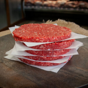 Ebert Grown Ground Beef Patties available at Salmon's Meat Products and online for shipping